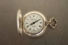 Vintage Arnex Sterling Silver 17 Jewel Incabloc Ladies Pocket Watch Pendant NOS