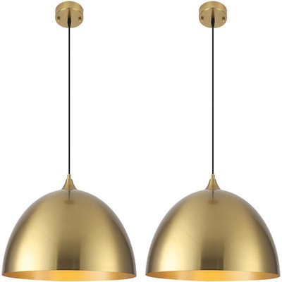 Holohatal Gold Pendant Lights Kitchen Island 16 Inch Large Pendant Light Gold