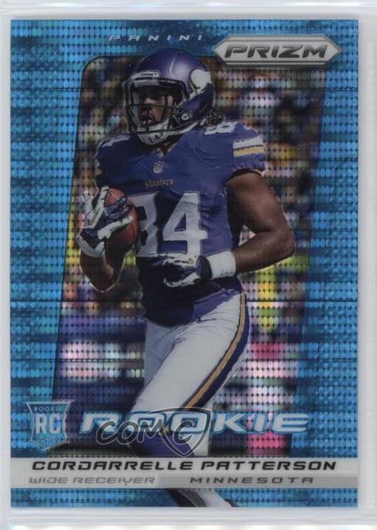 2013 Panini Prizm Light Blue Pulsar Cordarrelle Patterson #216 Rookie RC rp9