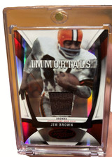 2009 Donuss Certified - Immortals Jim Brown #210 Mirror Red /100 (MEM)
