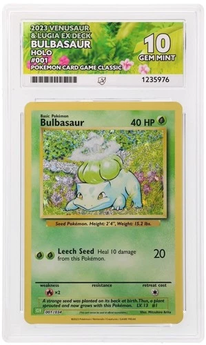 Pokémon Card Bulbasaur 001/034 ACE 10 Venusaur Deck GEM MINT *2