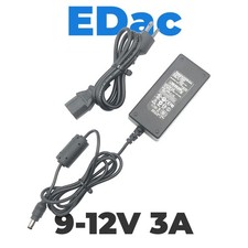 Original EDac AC Power Adapter EA10301 Charger 9V-12V 3A