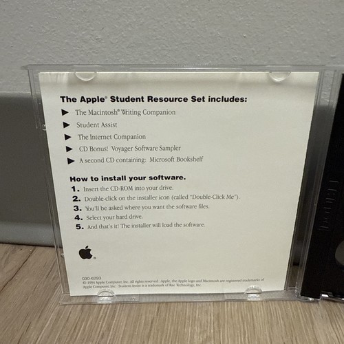 The Apple Student Resource Set CD 1994 - EXTREMELY RARE! - Picture 3 of 6