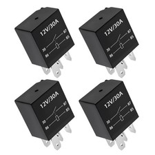 4-pack 4 Pin 12v 30a Heavy Duty Stable Relay Replacement For Motor Automotive M 4-pack 4 Pin 12v 30a Heavy Duty Stable Relay Replacement For Motor Automotive M