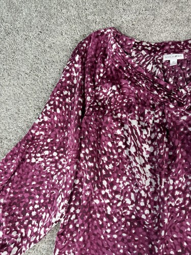 Fashion bug 3X plus size blouse 3/4 sleeve flowy blouse - Picture 5 of 16