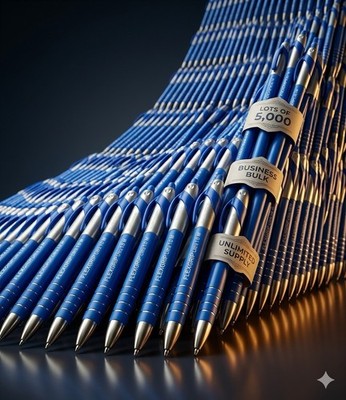 Paper Mate Flex Grip Ultra Druckkugelschreiber - Blaue Tinte - Menge 10