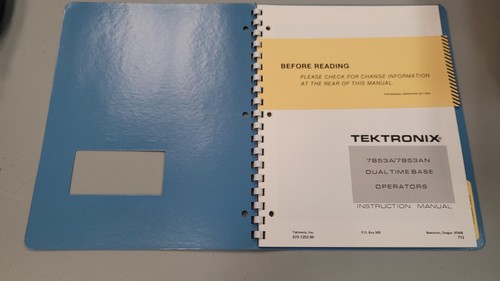 Tektronix 7B53A / AN Time Base Instruction Manual 070-1252-00 - Picture 2 of 3