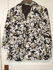 NWOT Alfred Dunner Woman Multicolor Jacket/Blazer Size 16W #540