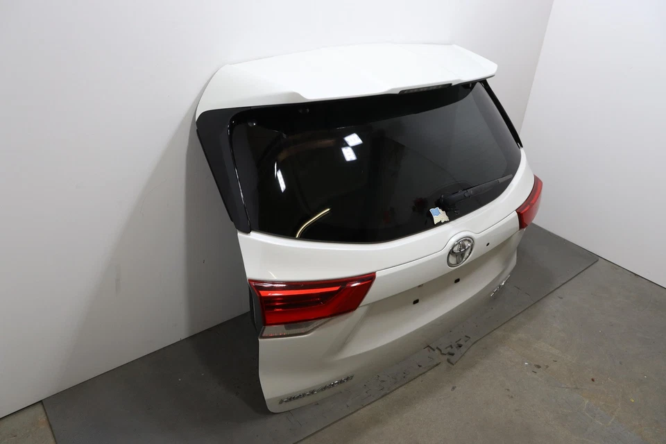 Toyota Highlander 2017-2019 puerta levadiza trasera puerta levadiza montaje OEM blanco_070 Foto 2 de 4