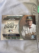 Jacob Wilson 2023 Bowman Chrome Draft #BDN-2 Draft Night Refractor “Athletics”