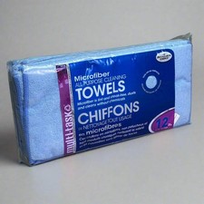 MULTI-TASK 12 PACK Microfiber All Purpose Cleaning Towels Sz 14" x 14" 3-5128