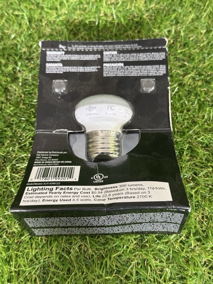 Utilitech Pro LED Bulb R14 Soft White 40W Replacement 300 Lumens Dimmable New - Image 2 of 4
