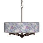 Spring Flowers Ava 6-Light Bronze Pendant Chandelier