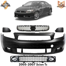 Front Bumper Cover Paintable & Grille Assembly Kit For 2005-2007 Scion tC