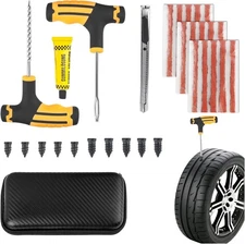30PCS Car Tire Plug Kit,Essential Car Emergency Flat Tire Repair Kit Contains