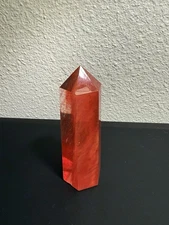 Red Glass Crystal Tower