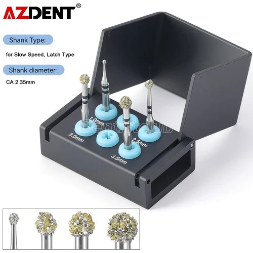 4Pcs Dental Degranulation Burs Osseous Debridement Soft Tissue Removal Diamond