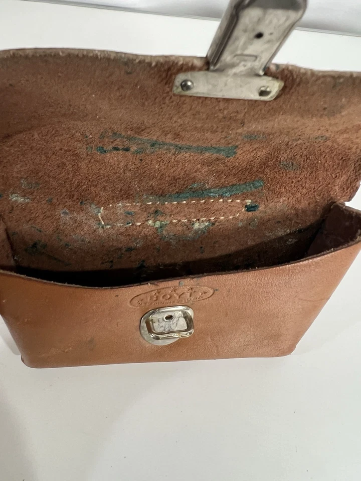 Vintage Boyt Ammo Leather Case Boyt Bullet Box Date 654 - Image 4 of 4