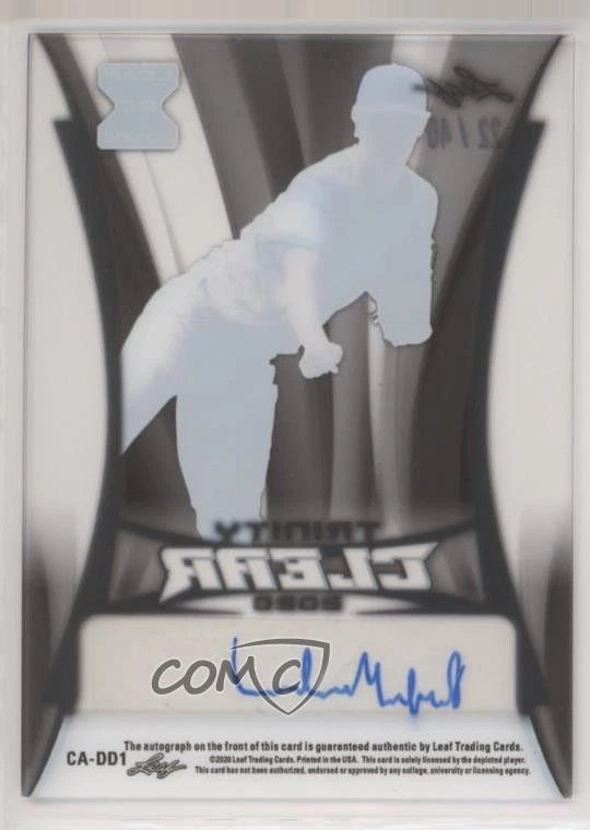 2020 Leaf Trinity Clear Auto /40 Dylan MacLean #CA-DD1 Auto - Image 2 of 2