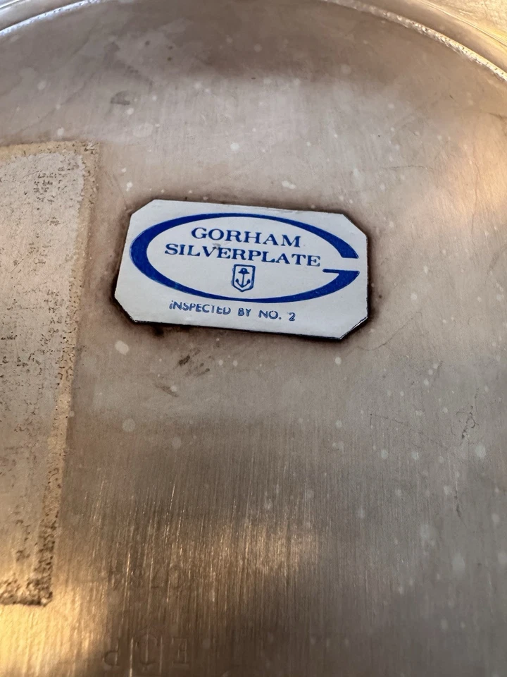 Vintage Gorham E.P. YC784 YH1 Silver Bowl Serving Used - Image 4 of 4