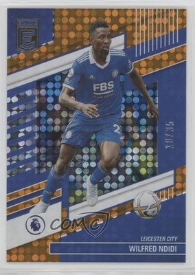 2022 Donruss Elite Premier League Fat Pack Orange Disco 10/35 Wilfred Ndidi 6d8