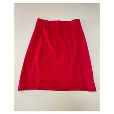 GUESS Red Skirt with Lace Overlay Size S