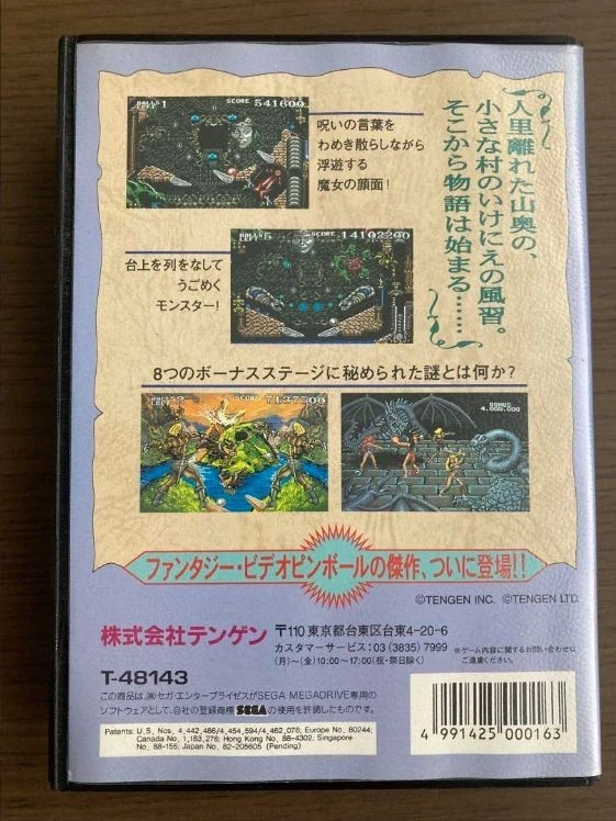 Dragon's Revenge Mega Drive Video Game Software Japan Import - Image 2 of 3