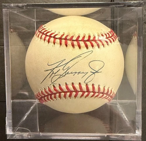 Ken Griffey Jr Upper Deck Signed Autographed Official League Baseball COA REDS