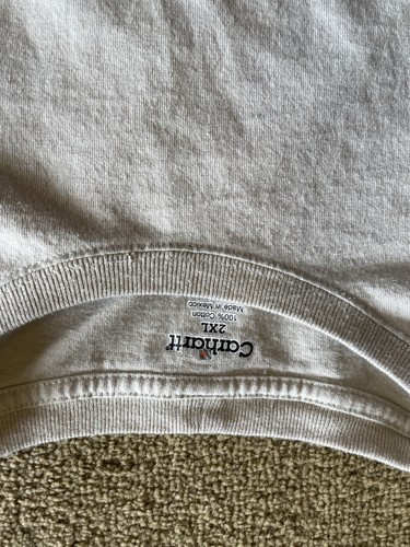 Carhartt K126-SND Men's Long Sleeve Shirt Size 2XL Sand Color - Picture 3 of 4