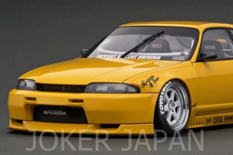 Ignition Model IG3033 1/18 PANDEM GT-R (BCNR33) Yellow JDM Ignition Model IG3033 1/18 PANDEM GT-R (BCNR33) Yellow JDM