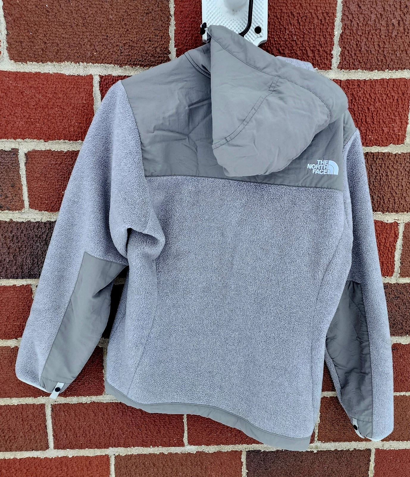 north-face denali fleece hooded polartec jacket