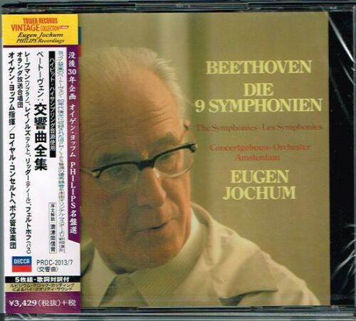 Beethoven Die 9 Symphonien Eugen Jochum Japan 5CD NEW/SEALED Tower Records - Picture 1 of 2