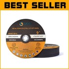 Cutting Discs 9” x 0.075” - 25Pcs Aluminum Oxide for All Metal Applications
