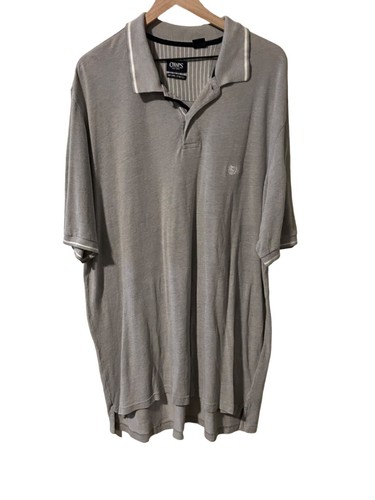 Chaps Herren Poloshirt 2XLT Natural Stretch grau #K-4-64-0