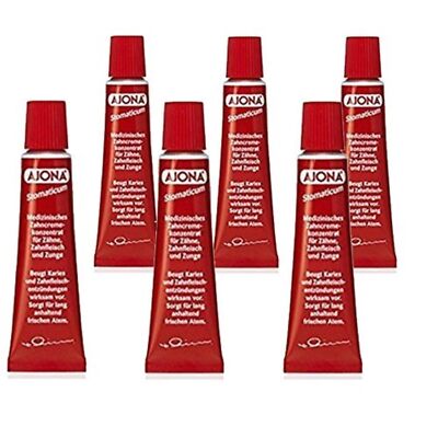 Ajona Stomaticum Toothpaste Pack Of 6 0.85 Fl Oz Eliminates Bad Breath