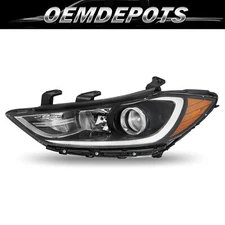 Driver Side LH Headlights For 2017 2018 Hyundai Elantra Sedan Headlamps OE Style