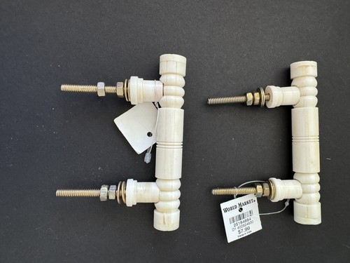 Ivory Bone/shell Door Handle Drawer Pull Set Of 2 - Picture 2 of 2