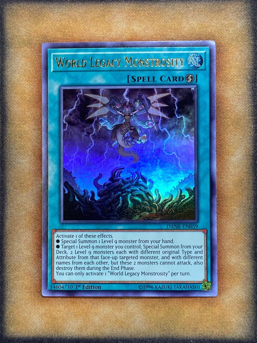 Yugioh World Legacy Monstrosity DANE-EN059 Ultra Rare 1st Ed NM | eBay