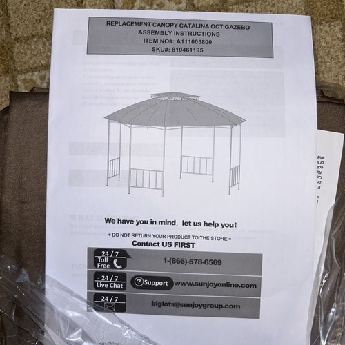 Replacement Canopy Catalina Oct Gazebo - Picture 4 of 4