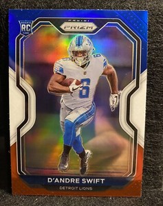 2020 Prizm D'ANDRE SWIFT #358 RC Red White Blue Lions Chicago Bears