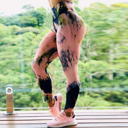 Damen Sport Fitness Leggings Push Up Gym High Waist Yogahose Stretch Training - Bild 1 von 11