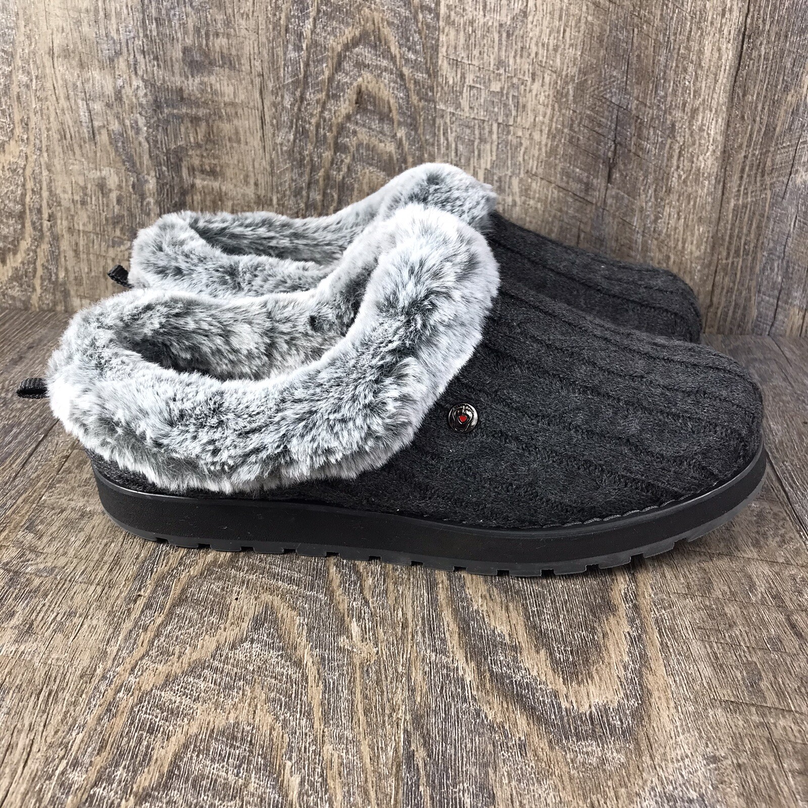 skechers bobs keepsakes ice angel women's clog slippers