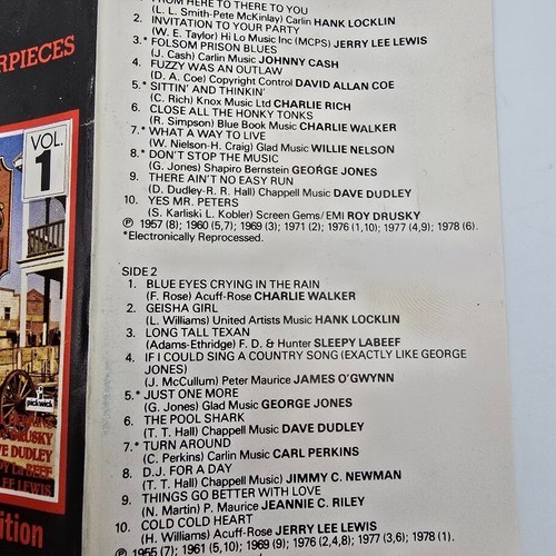 40 Country Music Masterpieces Vol 1 Cassette tape 1978 Audio Cassette Music tape - Picture 12 of 17