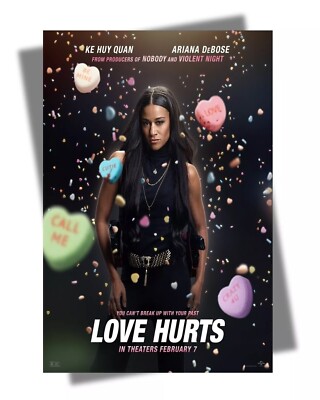Love Hurts - Action Movie Poster Ariana DeBose Matthew Murray