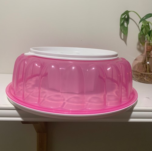 Tupperware Jelly Mould - Large - Pink | Mold Desserts | Free postage