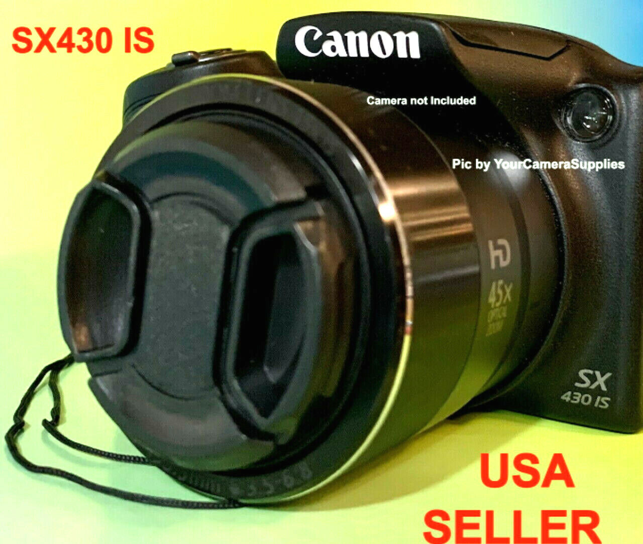 LENS CAP to CAMERA CANON POWERSHOT SX430IS, SX430is, SX430 IS, SX-430IS+HOLDER eBay