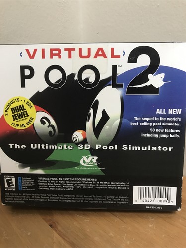Interplay Virtual Pool Ultimate Table Pool Simulator Bundle Computer PC Game - Picture 2 of 3