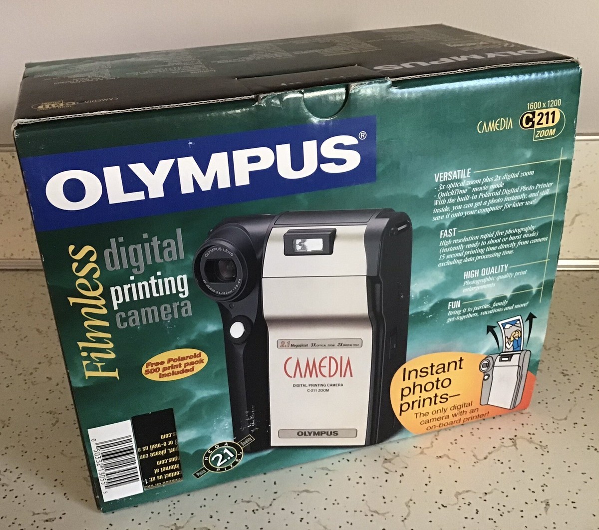 Vintage NOS OLYMPUS Filmless Digital Printing Camera C-211 Zoom