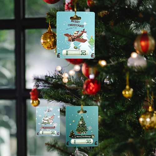 8pcs Christmas Money Holder Cards for Gifting Cash Holiday Ornaments - Picture 3 of 12