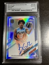 2021-22 Topps Chrome Overtime Bryce Griggs BG1 Auto TCC Graded Gem Mint 10